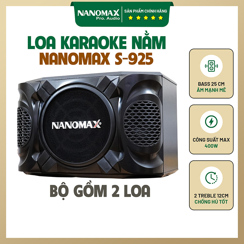 Loa karaoke nằm nanomax s-925 1