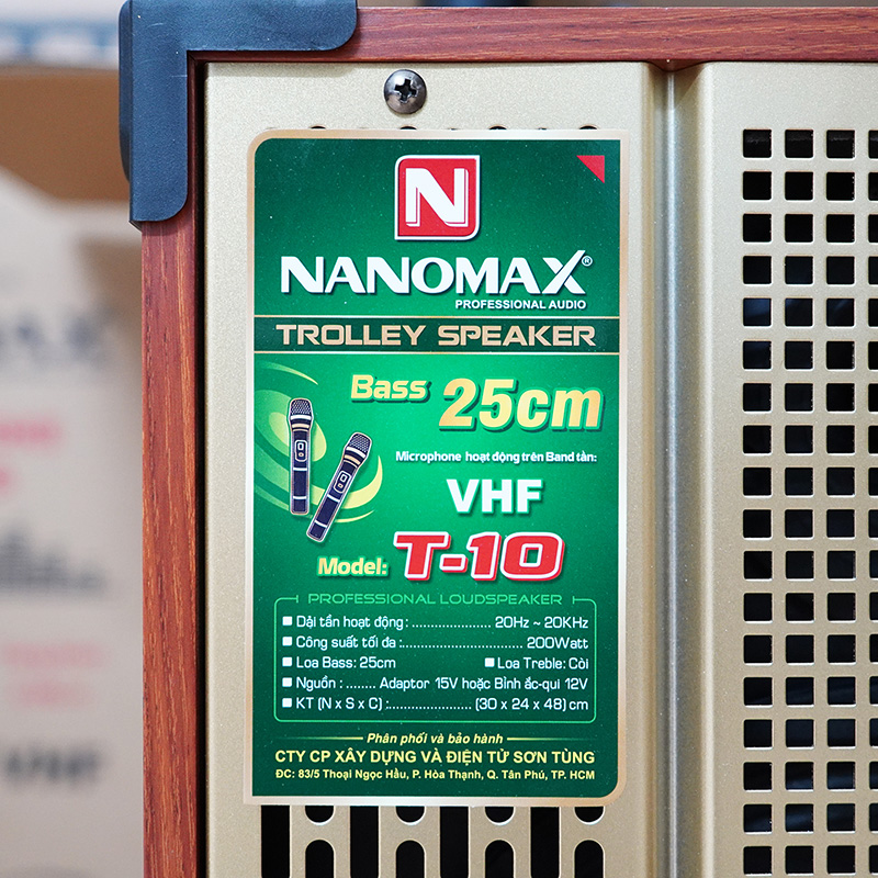Loa kéo karaoke mini Nanomax T-10 12