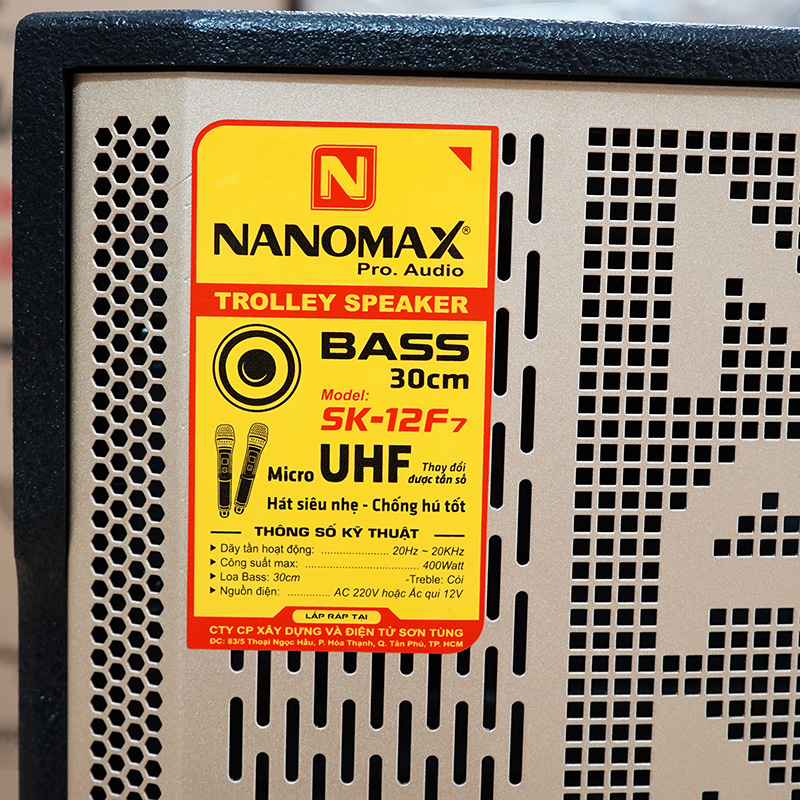 Loa kéo nanomax sk-12f7 karaoke bluetooth 11
