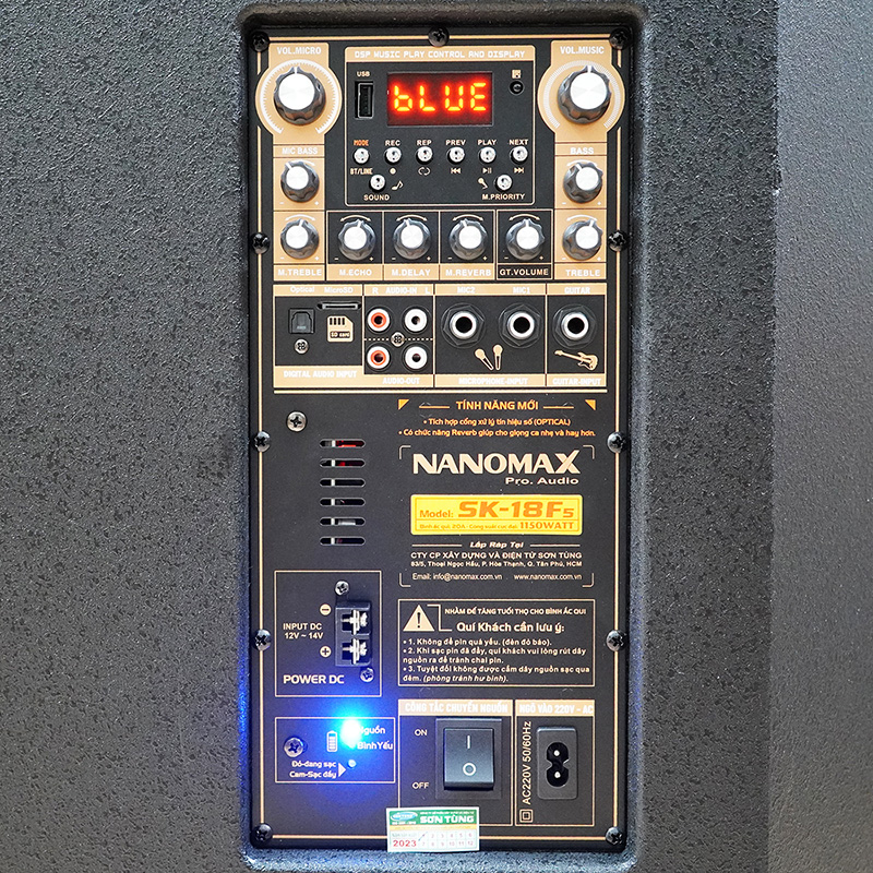Loa kéo Nanomax SK-18F5 karaoke bluetooth 5
