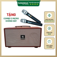 Loa Karaoke Xách Tay Nanomax K-10 Bass Đôi 10cm 260w