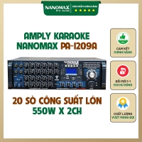 Amply Karaoke 20 Sò Nanomax PA-1209A 1100w Kết Nối Bluetooth